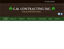 Tablet Screenshot of gmcontractinginc.net